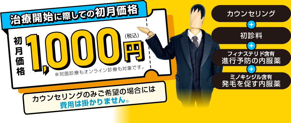 初月価格1,000円
