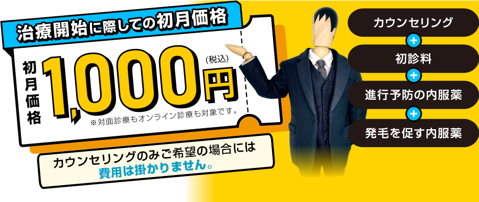 初月価格1,000円