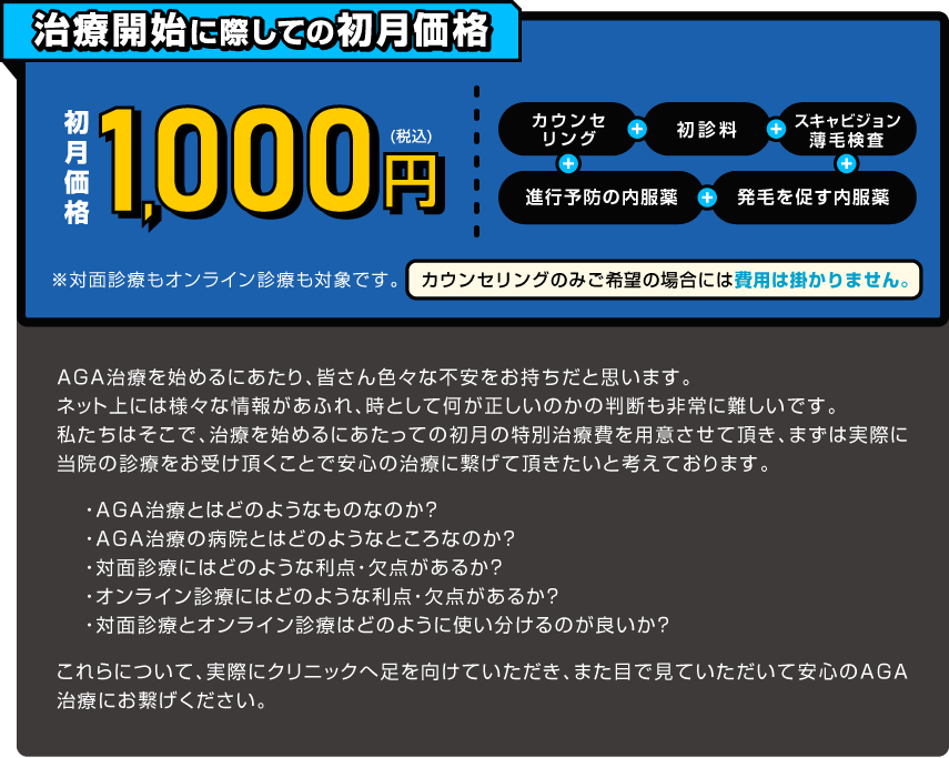 初月価格1,000円