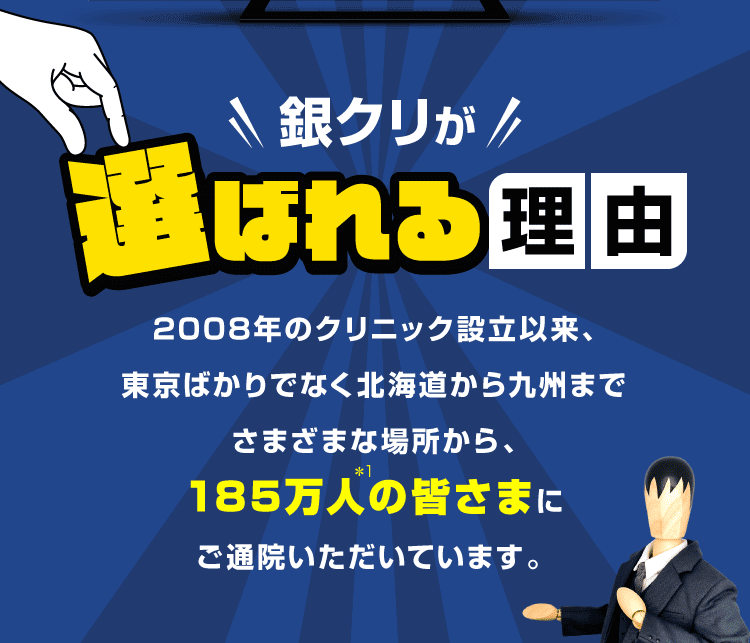 銀クリが選ばれる理由