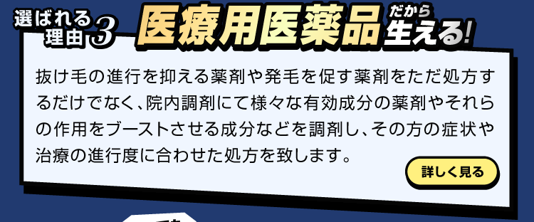 医薬品だから生える！